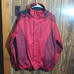 Men's Performance Jacket in Red and Black